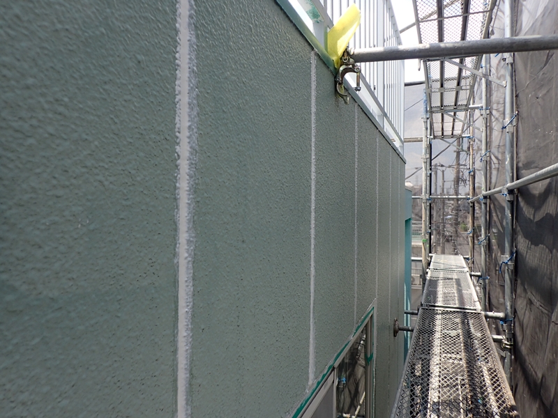  川崎市 高津区 マンション 塗装　ALC 外壁塗装 の施工　コーキング工事