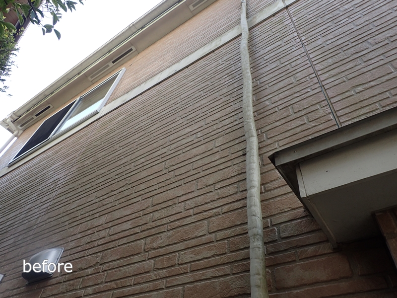  川崎市 麻生区 住宅の 外壁塗装　クリアー 塗装　工事前