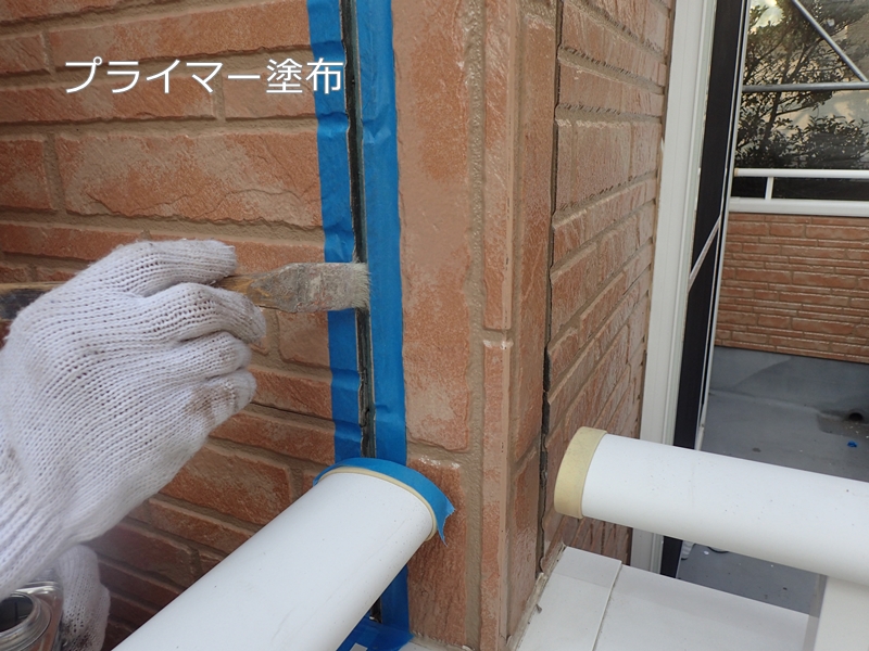  川崎市 麻生区 住宅の 外壁塗装　クリアー 塗装　工事前　コーキング打替え
