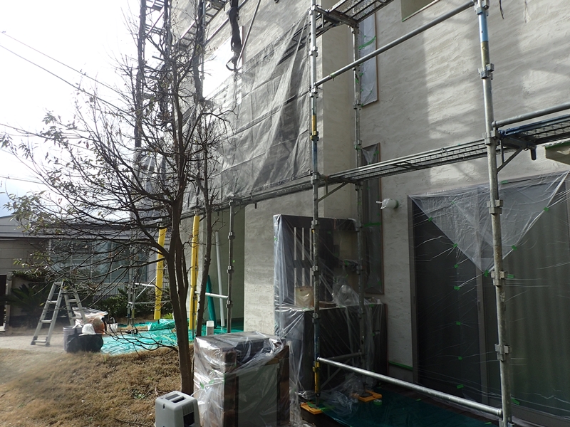 ジョリパット外壁の塗り替え　横浜市の外壁塗装工事ジョリパットフレッシュ