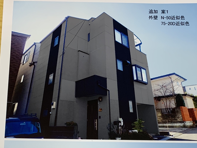 金属サイディング　ガルスパンJ×シャドーライン　川崎市多摩区外壁塗装