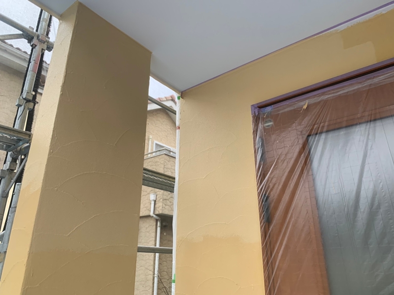  ジョリパットクリーンウォッシュ とジョリパットフレッシュ仕上げ　コテ模様の外壁塗装　塗り替え