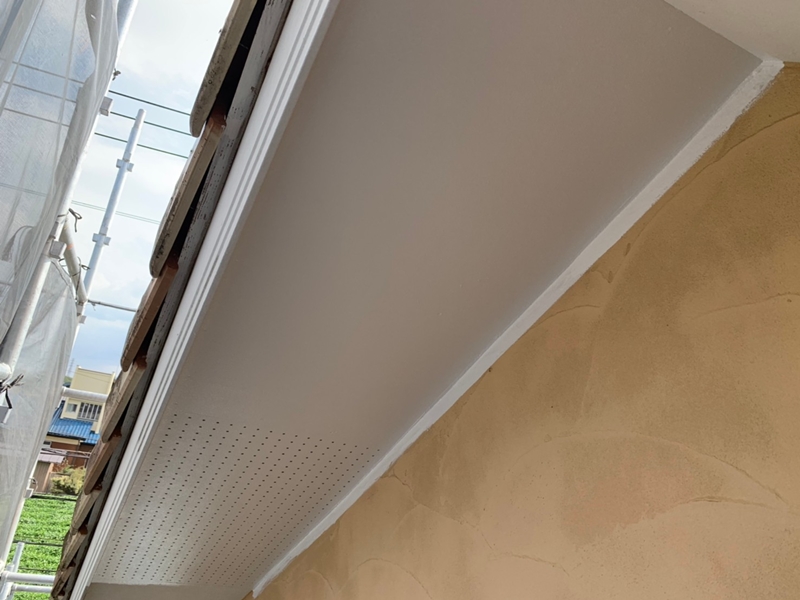 ジョリパットクリーンウォッシュとジョリパットフレッシュ仕上げ　コテ模様の外壁塗装　塗り替え　天井塗装