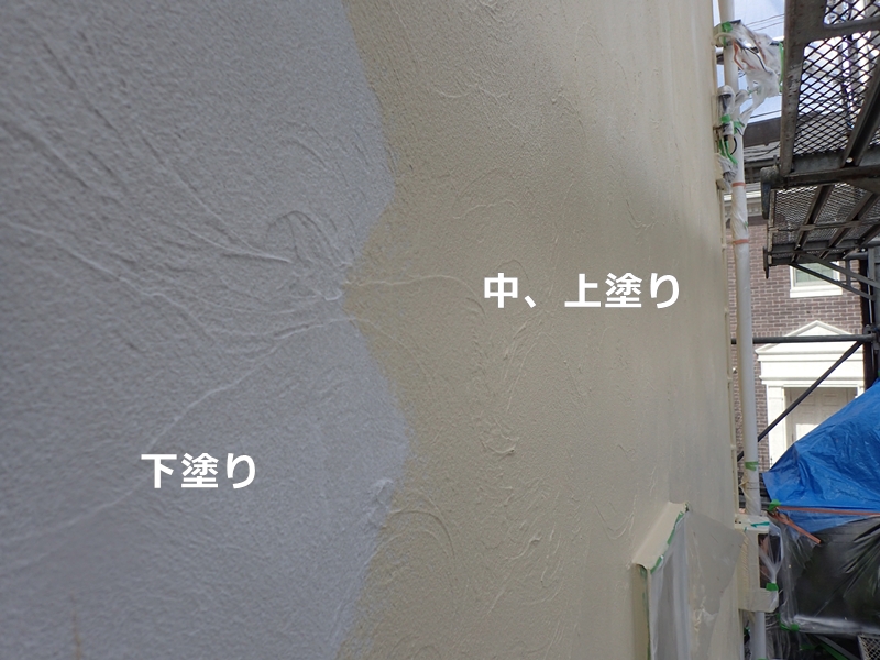 ジョリパットフレッシュ で外壁塗装、壁面塗り替え工事