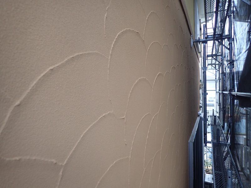 ジョリパットフレッシュ で外壁塗装、壁面塗り替え工事