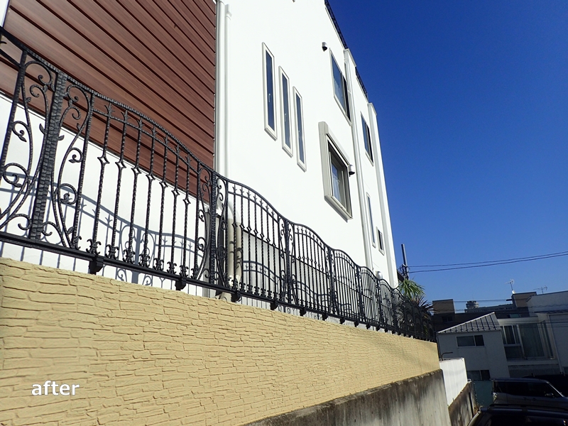 塀 フェンスのおしゃれなリフォーム工事 ぬりかえ 佐藤塗装店