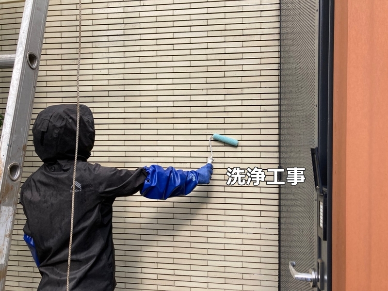 外壁塗装 東京都杉並区住宅ジョリパット外壁とタイル外壁の改修工事